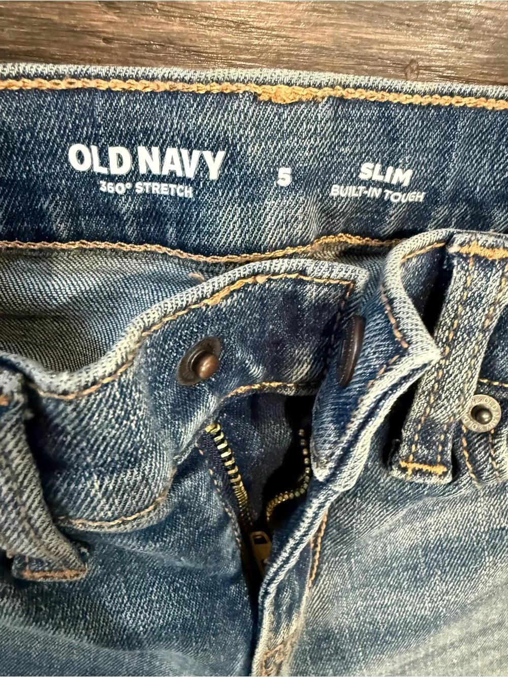 Boys Old Navy Slim Blue Kids Jeans 360 stretch. Slim size 5 NEW tags removed